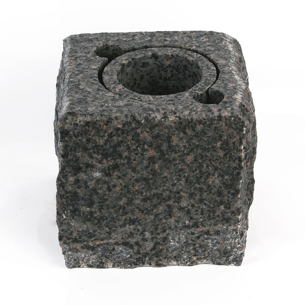 Firkantet granitvase - lille (13x13 cm) Blå Rønne
