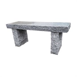Granitbænk - grå granit